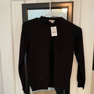 J.Crew.  Crewcuts black cardigan.   Girls Size 12.